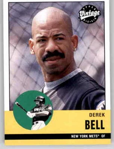 Tarjeta base Derek Bell 2001 Topps vintage MLB PWE Mets #284 - Imagen 1 de 2