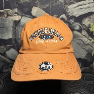 Pebble Beach Golf Men's Orange Hat Cap One Size Fits Most Adjustable - Picture 1 of 6