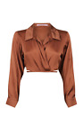 Hansen And Gretel Clay Marlo Cropped Shirt Size L