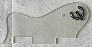 Custom For Epiphone Dot Style &“E”Logo Guitar Pickguard 1 Ply Clear Transparent - Picture 1 of 5
