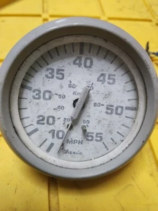 Fariah Boat Speedometer Gauge SE9483C | Rinker 3 3/8 Inch 2060324 WORKS CASE CRA - Picture 1 of 12