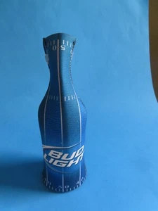 Bud Light Zippered Football Field Beer Bottle Coozie - Picture 1 of 5