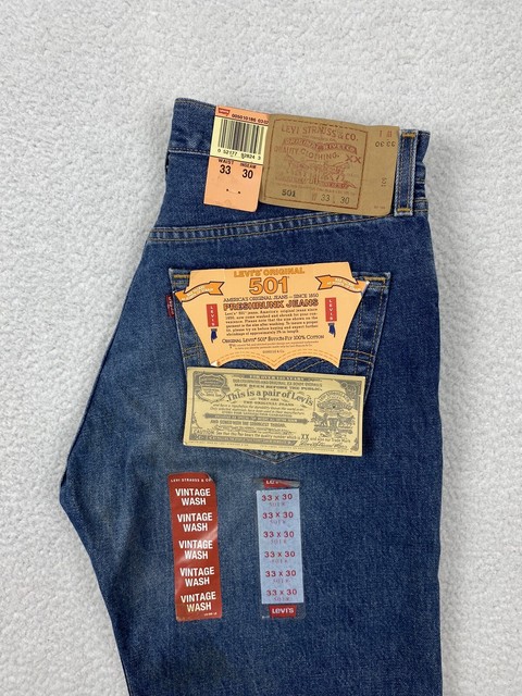 XS/25 DEADSTOCK 501 Levi's Jeans Brand New 501 Levis -  Sweden