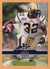 Fred Reid 2009 Extreme CFL card #90 Winnipeg Blue Bombers  Mississippi State