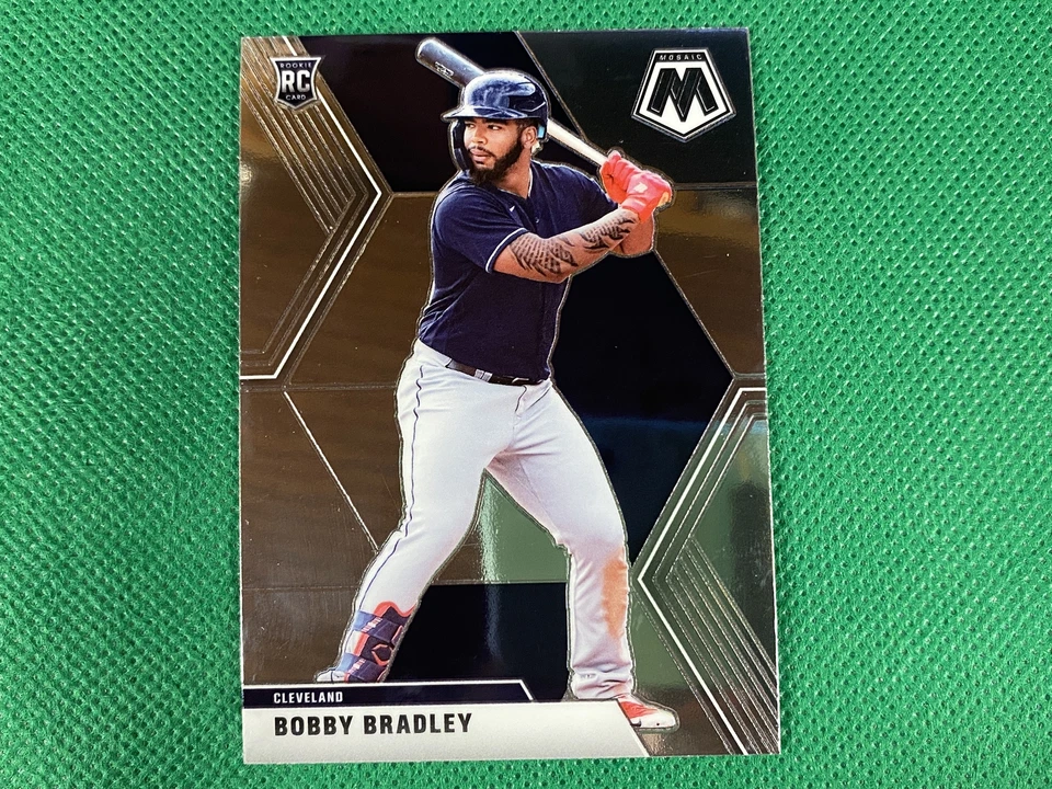 2020 Panini Mosaic #50 Bobby Bradley RC Rookie Cleveland Indians - Image 1 of 1