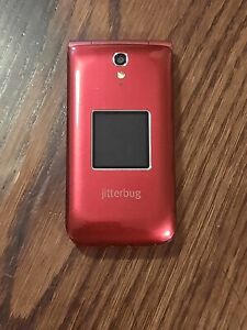 ALCATEL OneTouch Jitterbug Flip Phone RED GreatCall For Seniors (Big Buttons)