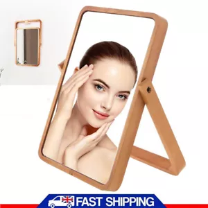 More details for dressing table mirror free-standing desktop vanity makeup cosmetic wooden mirror