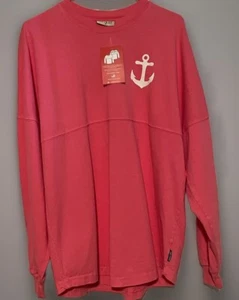 Spirit Jersey Women’s Pullover Sweatshirt Sz M Pink Alpha Sigma Tau Fraternity - Picture 1 of 9