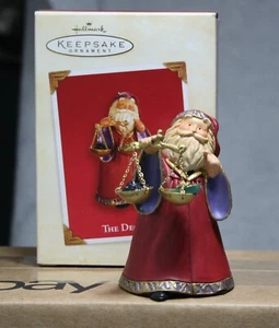 PUNZE 2003 WEIHNACHTSMANN ORNAMENT DIE ENTSCHEIDUNG FRECH ODER SCHÖN mit BOX - Bild 1 von 7