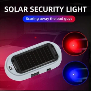 Car Fake Security Light Solar Power Simulated Dummy Alarm Wireless Warning - Picture 1 of 16