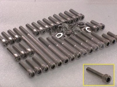 Yamaha Virago XV400 XV500 XV535 Engine Crankcase Covers Stainless Allen Bolt Kit - Image 1 of 4