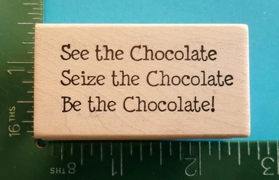 Estampilla de goma Art Impressions SEE AGARRAR BE THE CHOCOLATE G4046 Foto 1 de 2