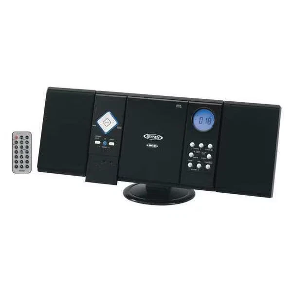 Reproductor de CD de carga vertical montable en pared Jensen con altavoces estéreo JMC-180B Foto 1 de 1