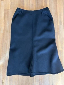 +J Jill Sander x Uniqlo Double Face Black Tailored Wool Skirt Size 4 NWOT - Picture 1 of 15