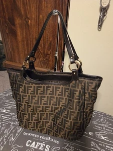 Fendi Chef Zucca Tote Small Brown Canvas - Picture 1 of 13