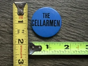 Kiss Button Pin ERIC CARR Pre Kiss THE CELLARMEN Blue Vintage Kiss Pre Aucoin - Picture 1 of 2