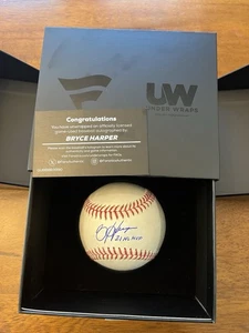 Bryce Harper Game Used And Inscribed Autograph Signed Baseball - Fanatics Holo - Picture 1 of 4