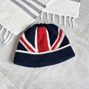 Vintage British Britain Flagge Strick Beanie Mütze Tripp NYC Galliano Vibe - Bild 1 von 9