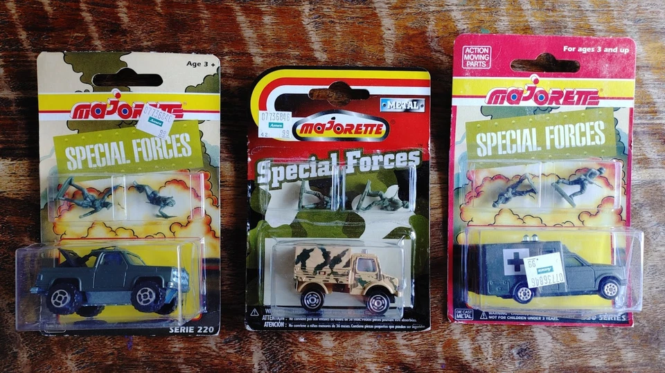 Majorette Fuerzas Especiales Serie 220 Lote de 3 Ambulancia Camión Remolque Policía Militar Foto 1 de 1