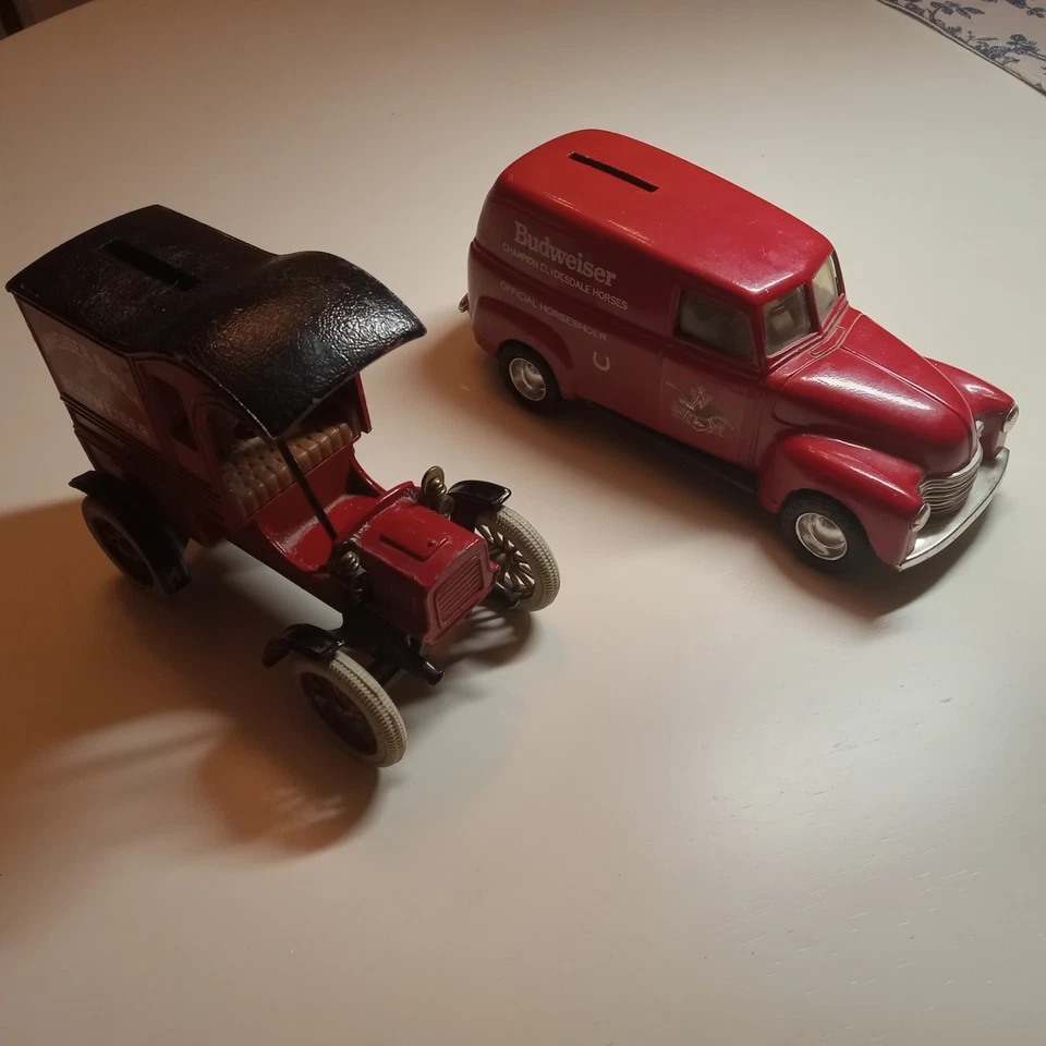 Vtg  ERTL Budweiser  Truck Coin Bank 1/32 USA Anheuser-Busch Set Mancave Decor - Image 1 of 4