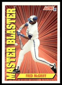 1991 Score Fred McGriff Toronto Blue Jays #404 - Picture 1 of 2