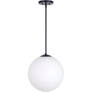 Forte Lighting 2765-01-04 Selene 1 Light 14 inch Black Pendant Ceiling Light - Picture 1 of 3