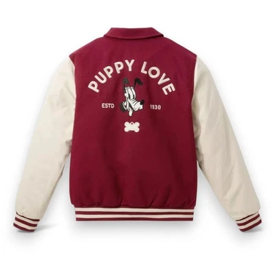 Chaqueta Universitaria Disney Pluto Hombres por Nuestro Universo 95 Aniversario Exclusiva L Foto 1 de 4