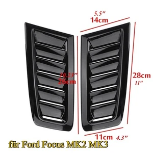 2x Lufthutzen Lufteinlässe RS Lufteinlass Hutzen Tuning für Ford Focus MK2 MK3 - Bild 1 von 9