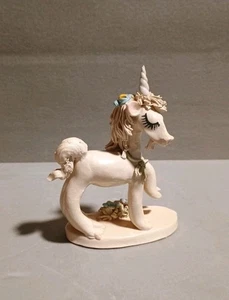 Vintage S. Meindl entzückende Keramik Einhorn Figur Nova Scotia 3,75" Original  - Bild 1 von 9