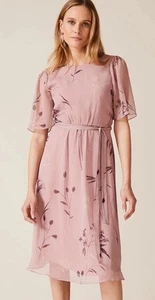Phase Eight Norah Georgette Kleid Rosé Gr.40 - Bild 1 von 15