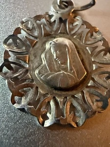 Colgante Virgen María CATÓLICA de plata esterlina italiana UNOAERRE de colección - Imagen 1 de 7