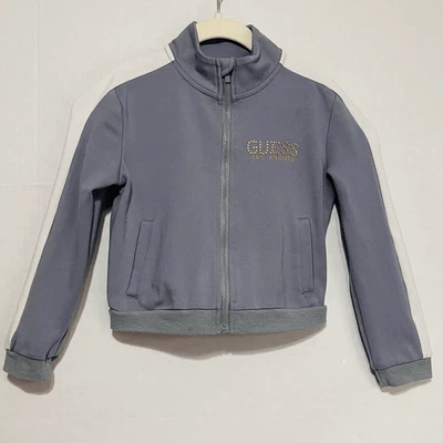 Chaqueta deportiva Guess gris para niños talla 5 Foto 1 de 4