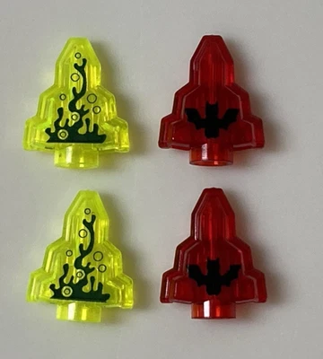 Lego Moonstones Lote de 4 Monster Fighters 2 Rojo con Murciélago, 2 Amarillo con Gas Pantano Foto 1 de 4