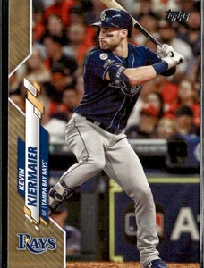 2020 Topps Kevin Kiermaier Gold 545 SN Tampa Bay Rays - Picture 1 of 2