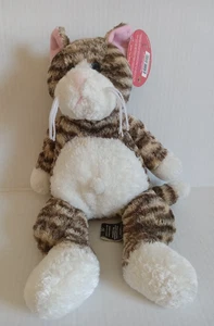 Vintage First & Main 14" Soft Plush Stuffed Brown Striped Tiger Cat " FRITZ " - Picture 1 of 12