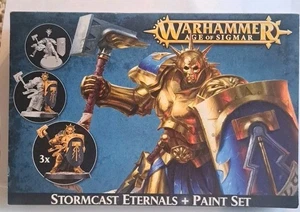 GAMES WORKSHOP WARHAMMER AGE OF SIGMAR STORMCAST ETERNALS PAINT SET - Picture 1 of 4