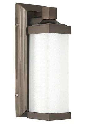 Minka Lavery 5501-L бронзовое 13"H интегрированное светодиодное настенное бра со стеклянным абажуром - Изображение 1 из 4