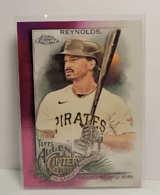2022 Topps Allen Ginter Chrome Bryan Reynolds 198/199 Magenta Refractor  PIRATES - Image 1 of 2