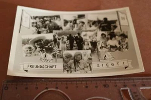 tolle alte Karte - Freundschaft siegt - Betriebsferienlager Karl Marx Rispendorf - Picture 1 of 2