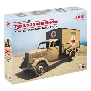 ICM 35402 Plastik Modellbausatz Maßstab 1:35 Typ 2,5-32 Shelter, WWII German Ambulance - Bild 1 von 24