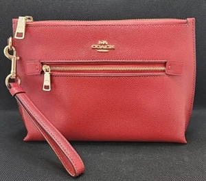 Coach Rowan Pouch C0113 rot - Clutch Handgelenktasche - Bild 1 von 14