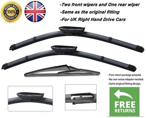 Limpiaparabrisas delantero y trasero 20"14"9" para Smart ForFour 2014-2024 - Imagen 1 de 6