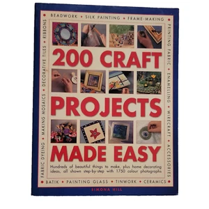 200 Craft Projects Made Easy ASIN 1844779629 Simona Hill like new - Foto 1 di 11