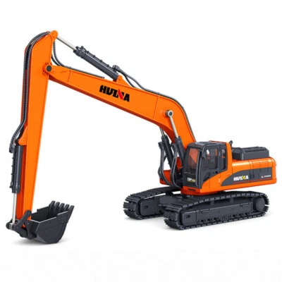 1:50 Excavator Construction Vehicle Model Toy Metal Diecast Digger Truck Orange - Image 1 of 4