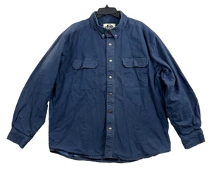 Vecchio Mulino Blu Tela Foderata Flanella Camicia Giacca Campo Lavoro Cappotto Uomo 2XL Pesante - Foto 1 di 11