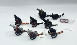 Tootsietoy Cannon Field Gun Job Lot Early Models 8 Total - Tootsie Toys - Picture 1 of 14