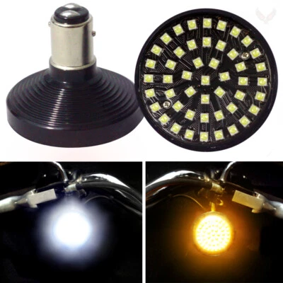 Luces Eagle SUNBURST 2" LED delanteras señales de giro y lentes transparentes Harley Davidson Foto 1 de 4