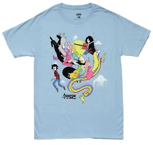 Adventure Time New Adult T-Shirt Cast & Gender Bent Counter Parts - Picture 1 of 1