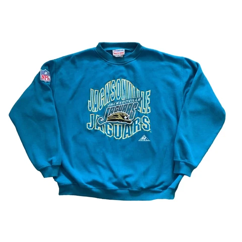 NFL Proline Jacksonville Jaguars Apex One Vintage Crewneck Sweater RARE LOGO 90s Cover