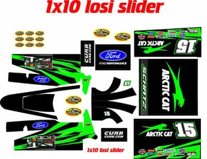 losi slider 1/10 wrap kit decal sticker DSAC2018 - Picture 1 of 1